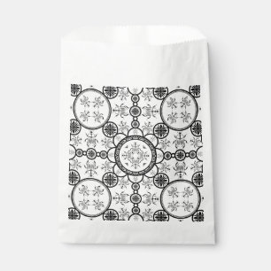 Scarab tile line pattern favour bags