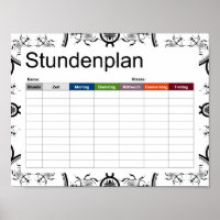 Scarab tile line pattern timetable