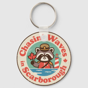 Scarborough Chasin’ Waves Art Key Ring