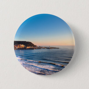 Scarborough Coastline 6 Cm Round Badge