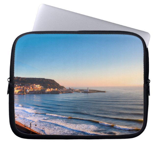 Scarborough Coastline Laptop Sleeve (Front)
