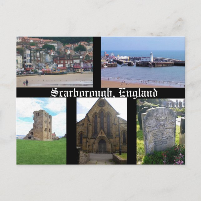 Scarborough England postcard (Front)