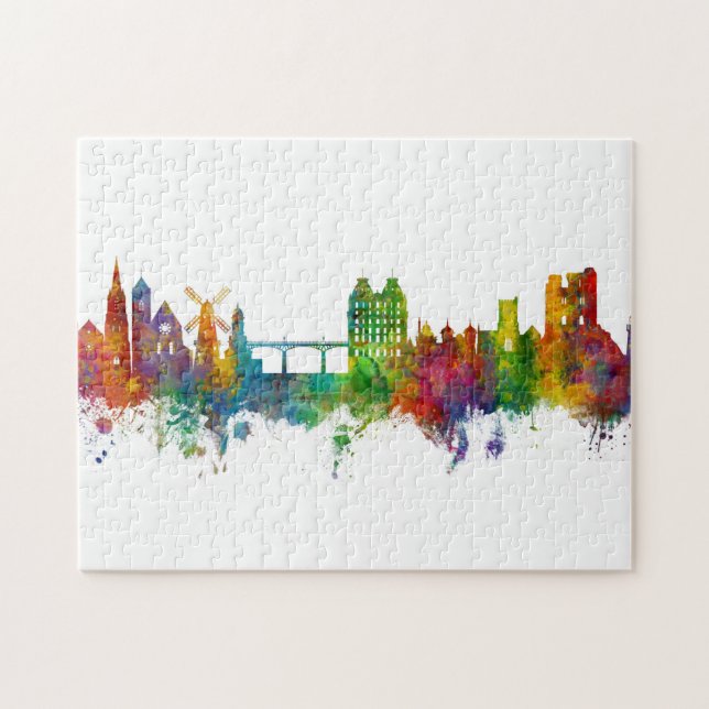 Scarborough England Skyline Jigsaw Puzzle (Horizontal)