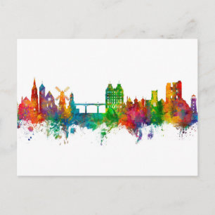 Scarborough England Skyline Postcard