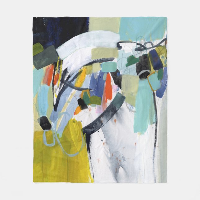 Scarborough Fair - Abstract Fleece Blanket (Front)