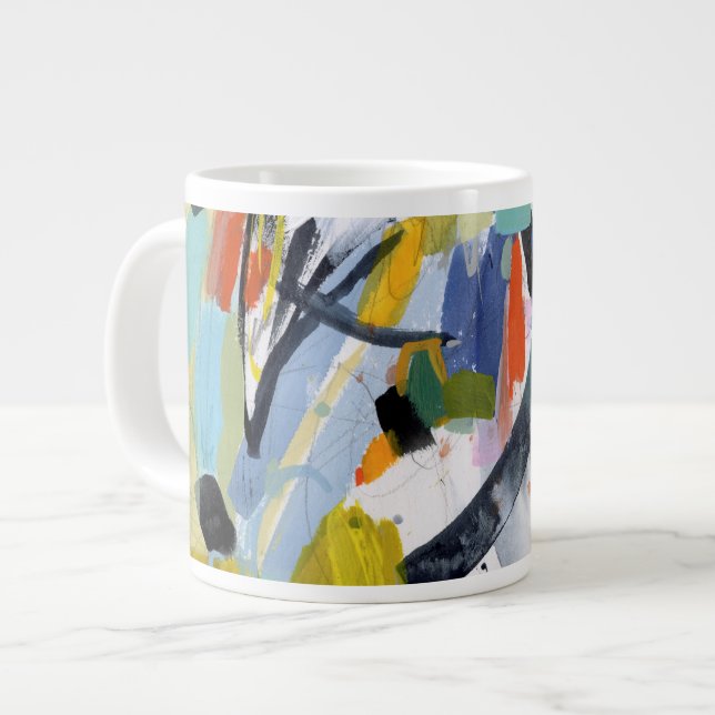 Scarborough Fair - Abstract Large Coffee Mug (Front Left)