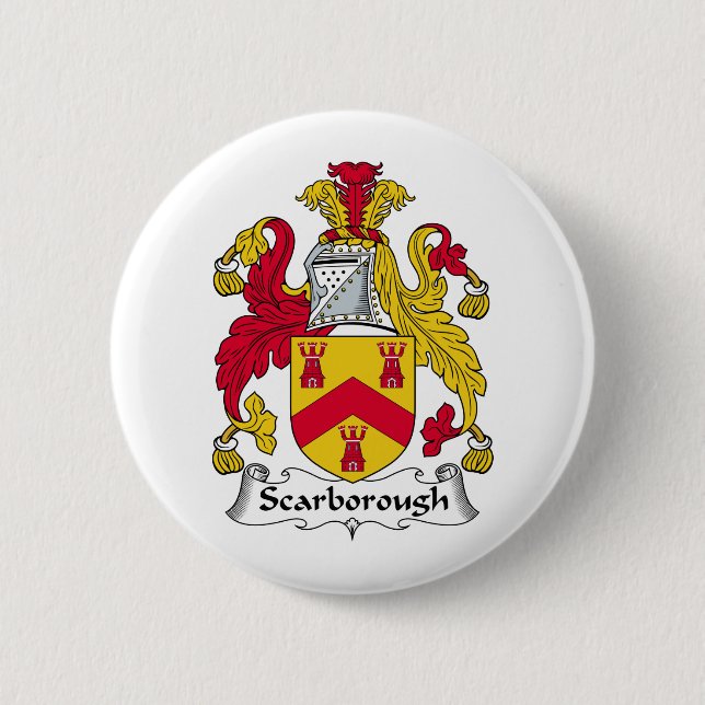 Scarborough Family Crest 6 Cm Round Badge (Front)