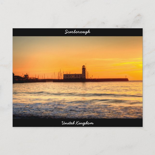 Scarborough Lighthouse Postcard (Front)