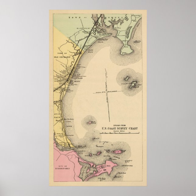 Scarborough, Old Orchard, Saco, Biddeford Poster (Front)