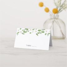 Scarborough Sage Wedding Seating Place Cards