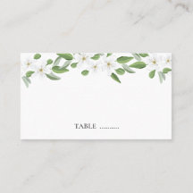 Scarborough Sage Wedding Seating Place Cards