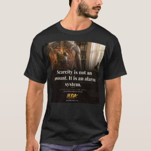 Scarcity Is an Alarm System Book Quote T-Shirt