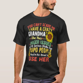 Scare Me I Have A Crazy Grandma Halloween T-Shirt