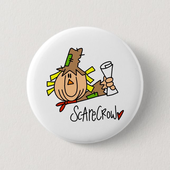 Scarecrow 6 Cm Round Badge (Front)