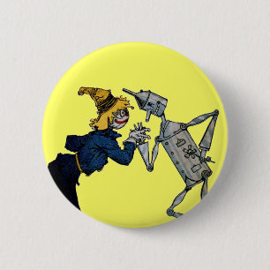 Scarecrow and Tin Man Button