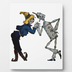Scarecrow and Tin Man Plaque