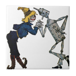 Scarecrow and Tin Man Tile