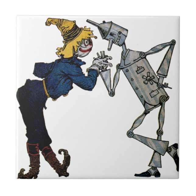 Scarecrow and Tin Man Tile (Front)