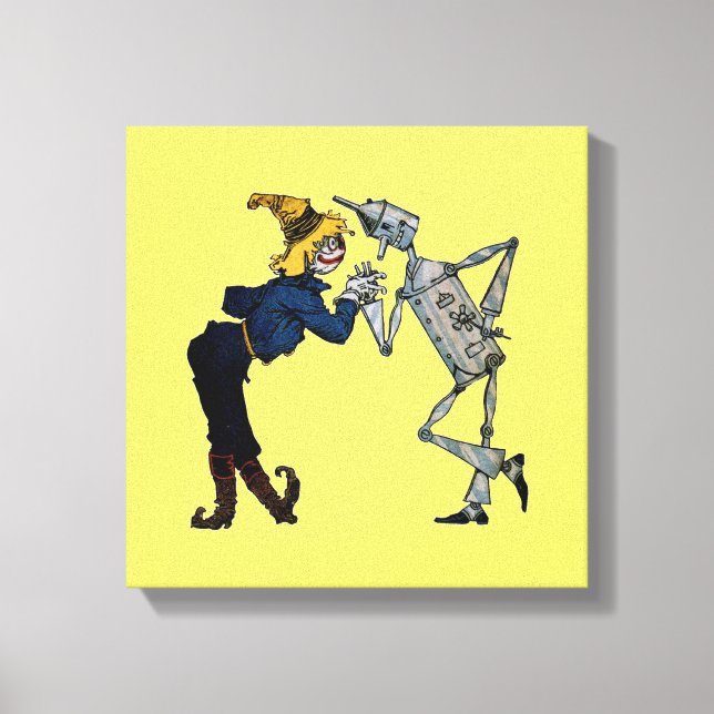 Scarecrow and Tin Man Wrapped Canvas (Front)