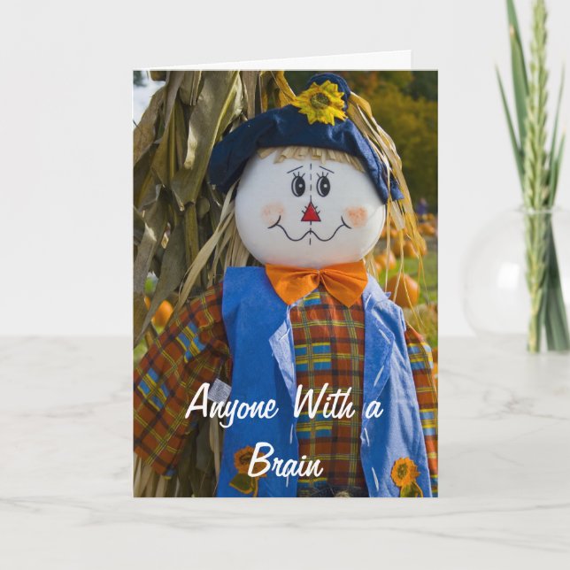 Scarecrow Birthday Card (Front)