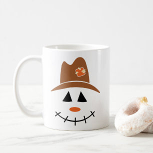 Scarecrow Faces Fall Coffee Mug