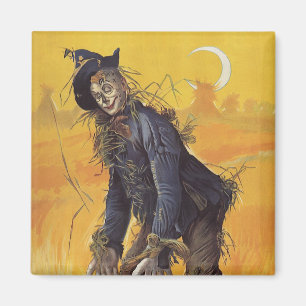 Scarecrow from Wizard of Oz, Vintage Fairy Tales Magnet