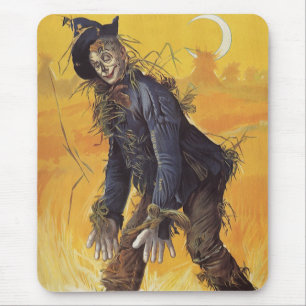 Scarecrow from Wizard of Oz, Vintage Fairy Tales Mouse Mat