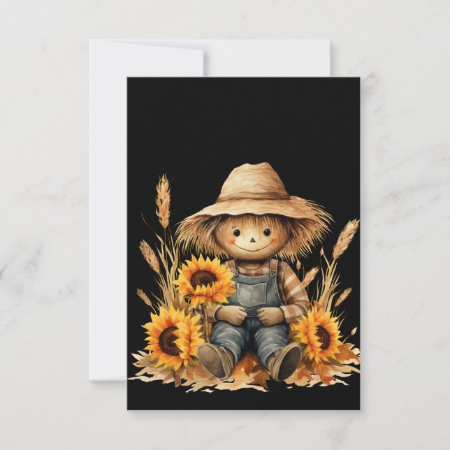 Scarecrow Greeting  Card (Front)
