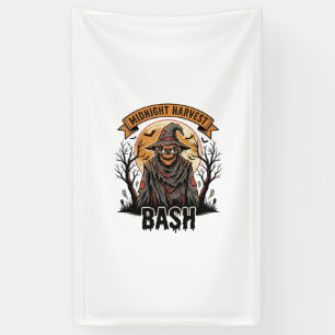 Scarecrow Halloween Shirt Vintage Engraving Party  Banner