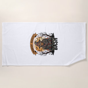 Scarecrow Halloween Shirt Vintage Engraving Party Beach Towel