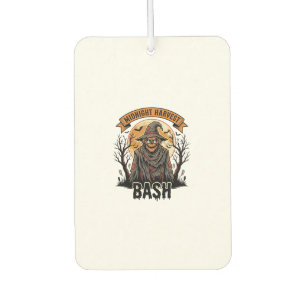 Scarecrow Halloween Shirt Vintage Engraving Party  Car Air Freshener