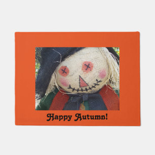 Scarecrow Happy Autumn Door Mat