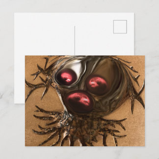 Scarecrow Head Holiday Postcard