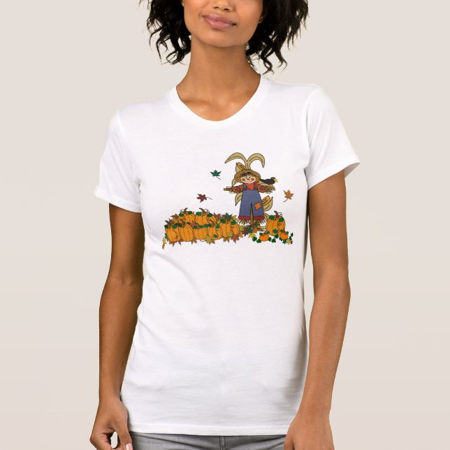 Scarecrow in the Pumpkin Patch T-Shirt (Front)