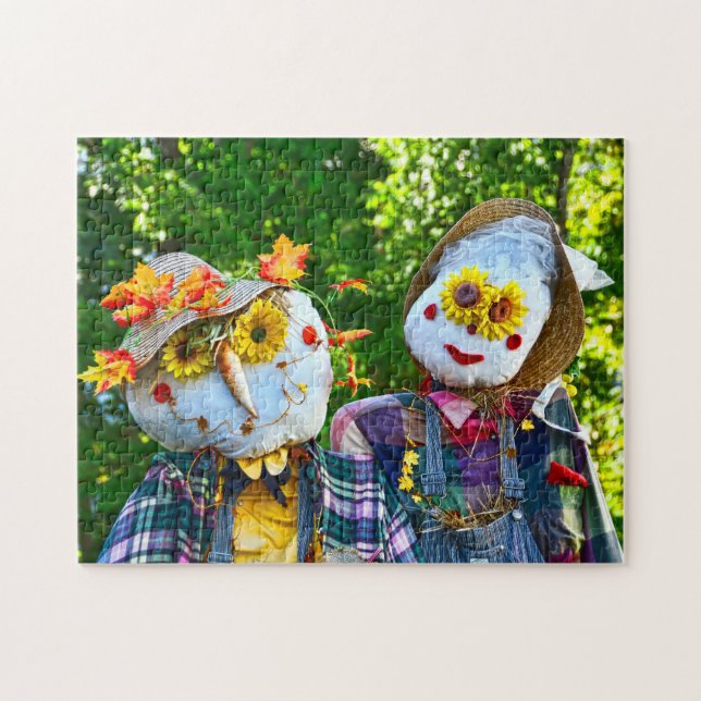 Scarecrow Mahon Bay Festival Nova Scotia. Jigsaw Puzzle (Horizontal)