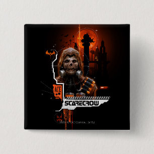 Scarecrow Orange Graphic 15 Cm Square Badge