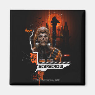 Scarecrow Orange Graphic Magnet