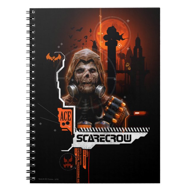 Scarecrow Orange Graphic Notebook (Front)