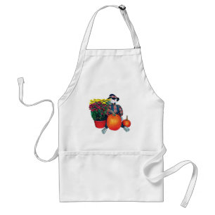 Scarecrow, Pumpkins and Mums Standard Apron
