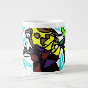 Scarecrow style large coffee mug