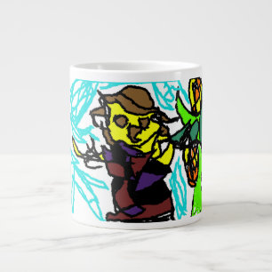 Scarecrow style large coffee mug