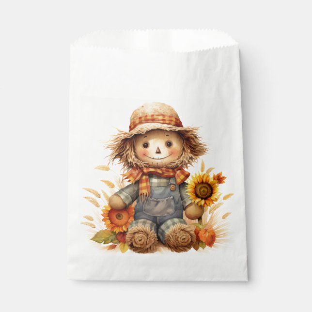 Scarecrow with Sunflower  Favour Bags (Front)