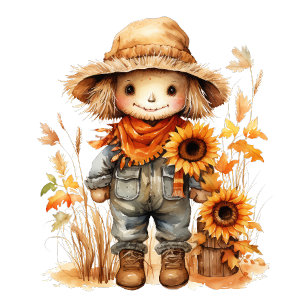 Scarecrow with Sunflower T-Shirt