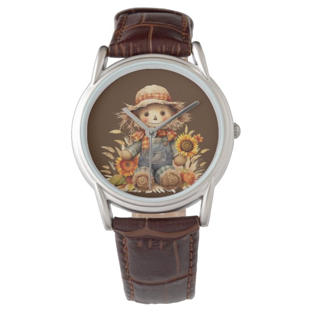 Scarecrow with Sunflowers  Watch (Front)