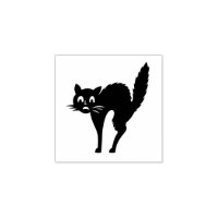 Scared Black Halloween Cat Kids Fun DIY Art Craft