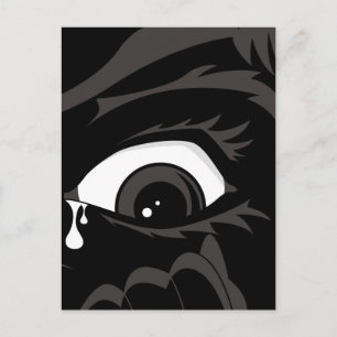 Scared Boy Postcard