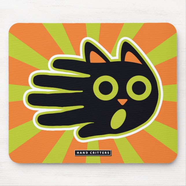 Scared Cat Mouse Mat (Front)
