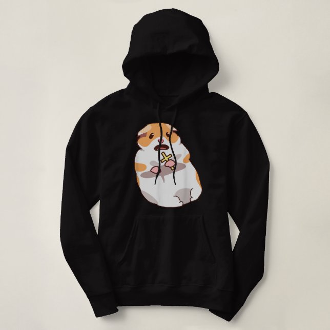 Scared Hamster Meme Christian Screaming Sacred Hoodie (Design Front)