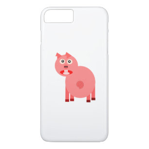 Scared pig cartoon iPhone 8 plus/7 plus case