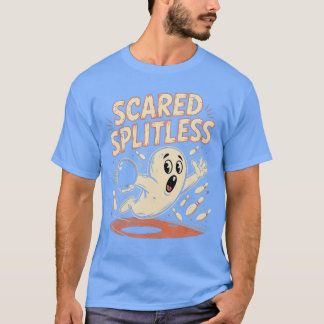 Scared Splitless Bowling Halloween Fun Design vint T-Shirt